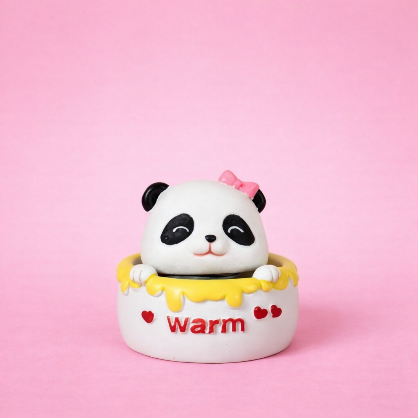 Cute Bow Panda Warm Desk Decor Showpiece for Home & Office Table