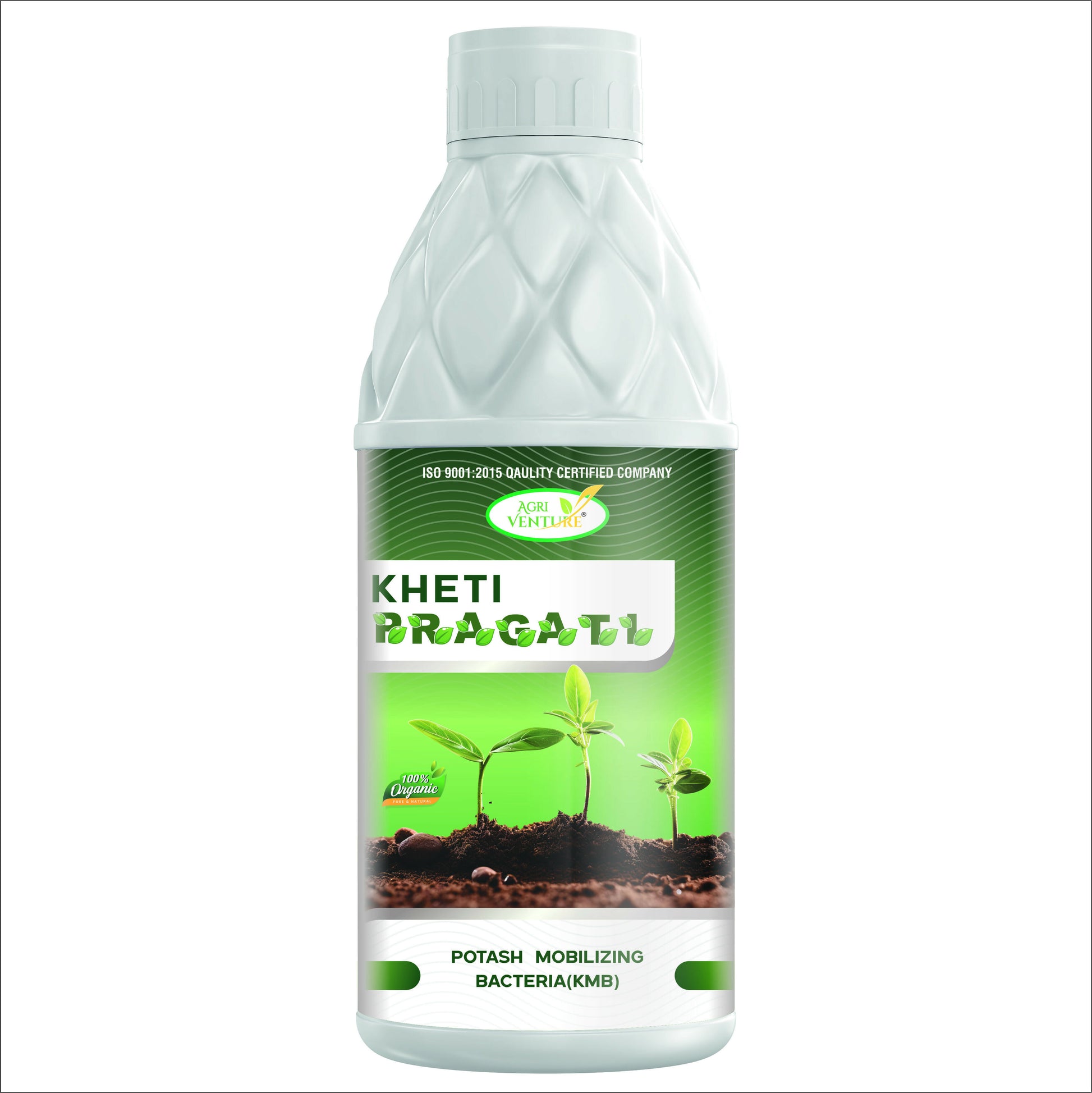 AgriVenture KHETI PRAGATI ( KMB - Potassium Mobilizing Bacteria ) Plant Growth and Development Bactericide Organic Product BIO FIRTILIZERS (1Ltr)