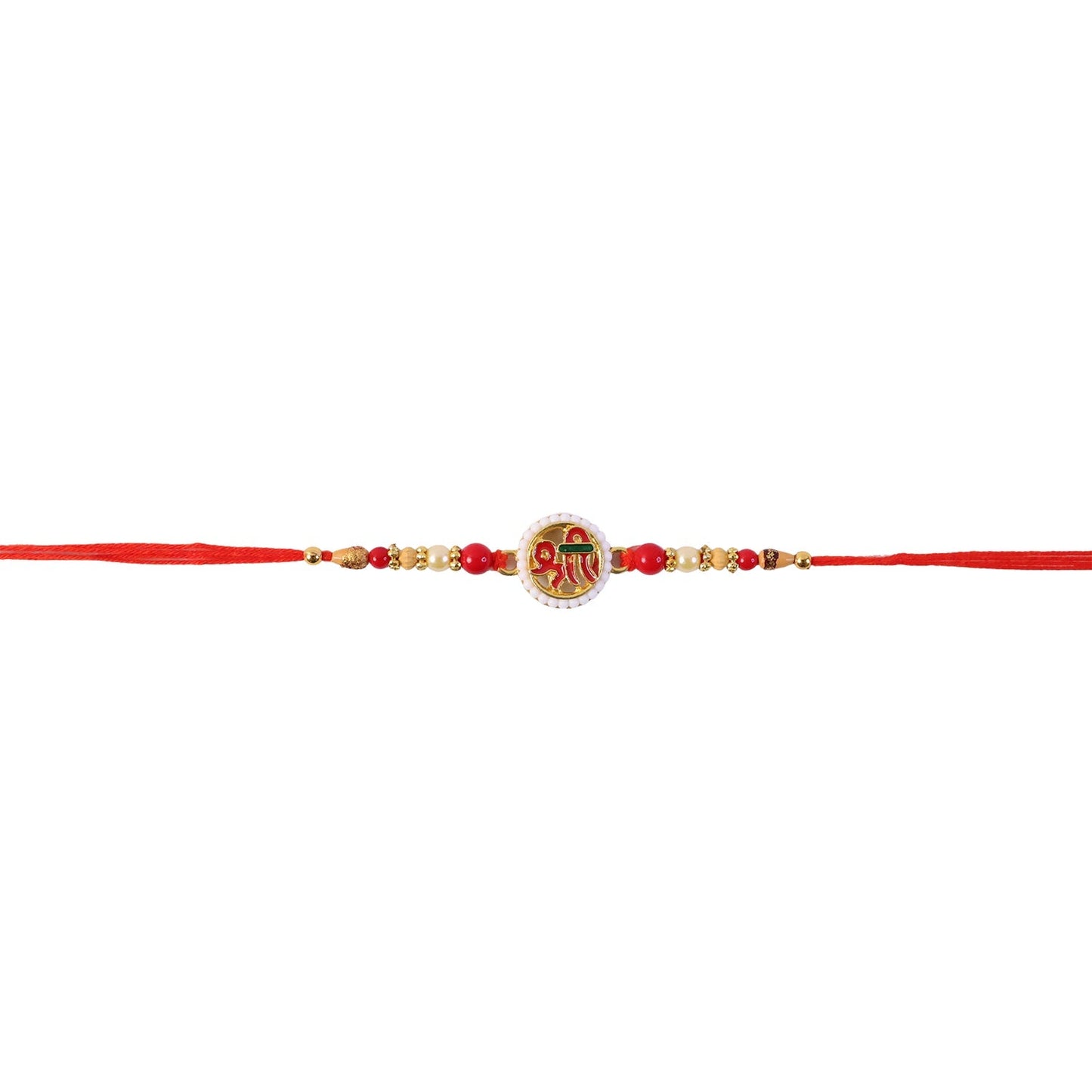 Rakshabandhan Shri Symbol Devnagari Rakhi Traditional & Designer (5pcs)