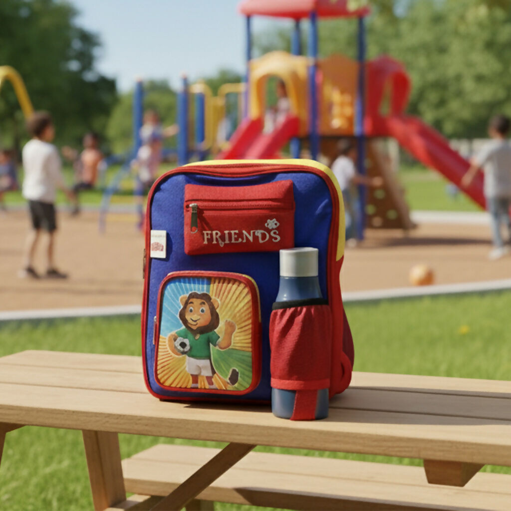 Durable Kids School Backpack Set Multicolor- Fun Design for Elementary Students