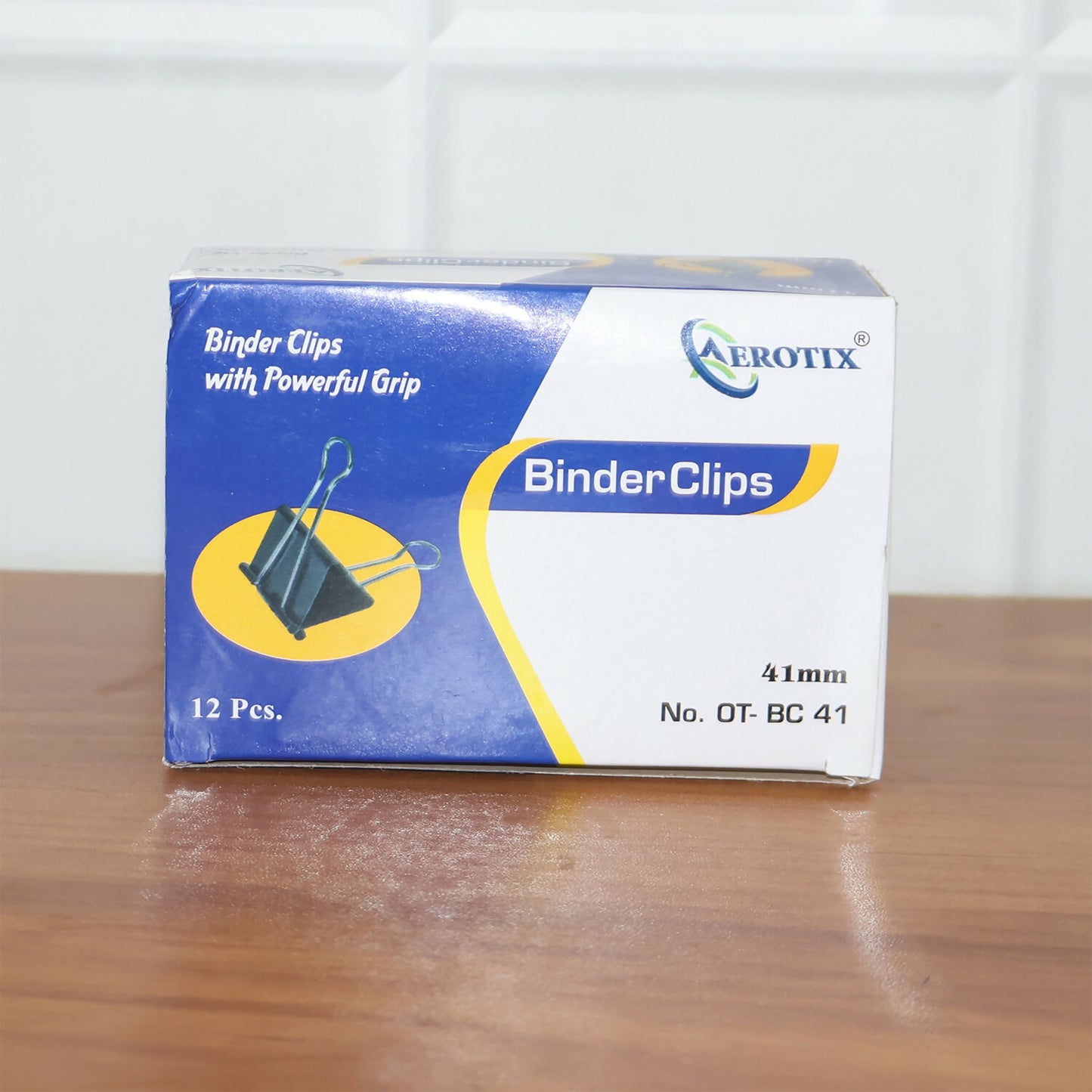 Heavy Duty Binder Clips Set with Strong Spring Grip for Office & School Use (41 mm, 12 Pieces)