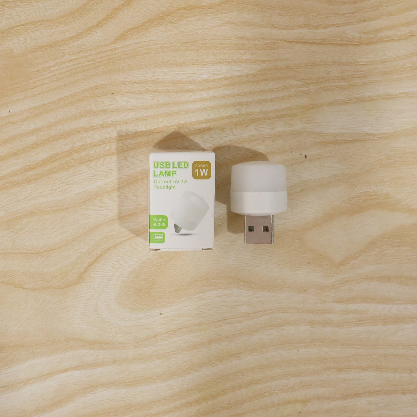 Yellow USB LED LAMP Night Light, Plug Small Led Nightlight (1 Pc)