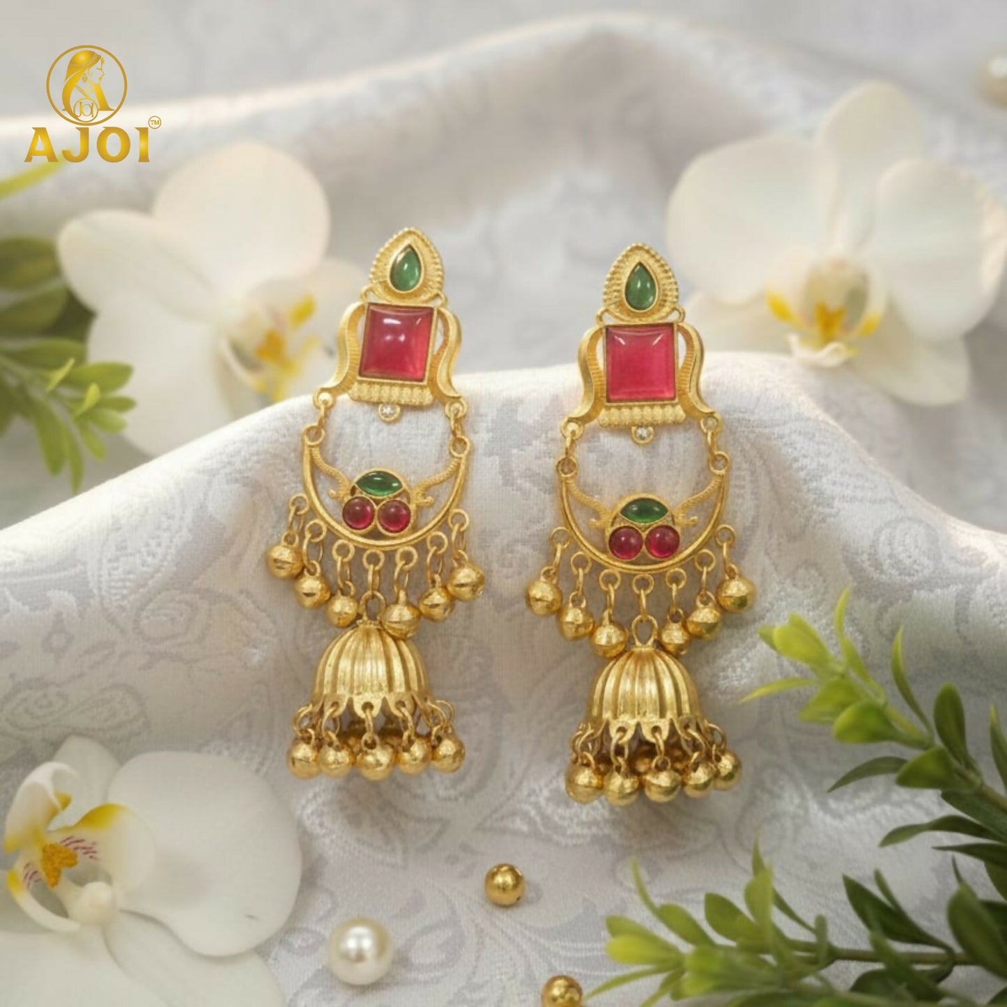 Maharani Designer Jhumkhi Drop Earrings