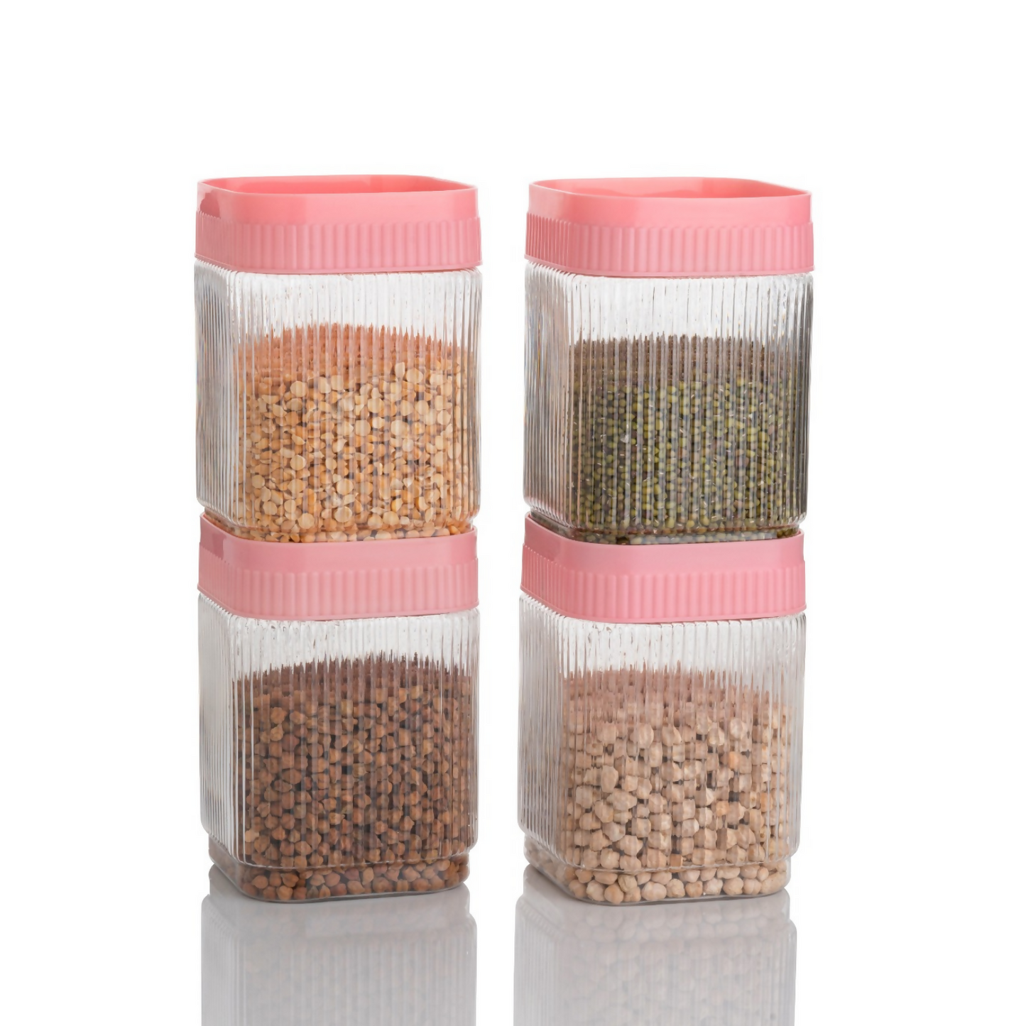 Plastic Storage Container Set Airtight & Leak Proof Kitchen Jar (2 PCS) (1500ml)