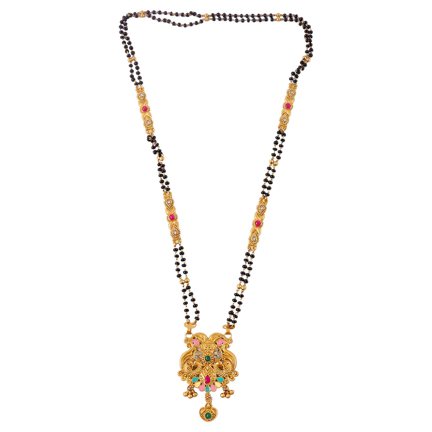 Elegant antique finish mangalsutra with intricate craftsmanship and detailing