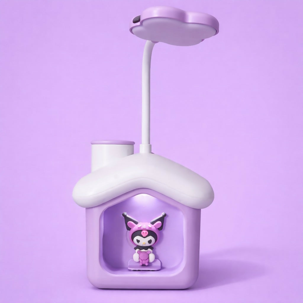 Cute House Desk Lamp with Piggy Bank Coin Saving Light