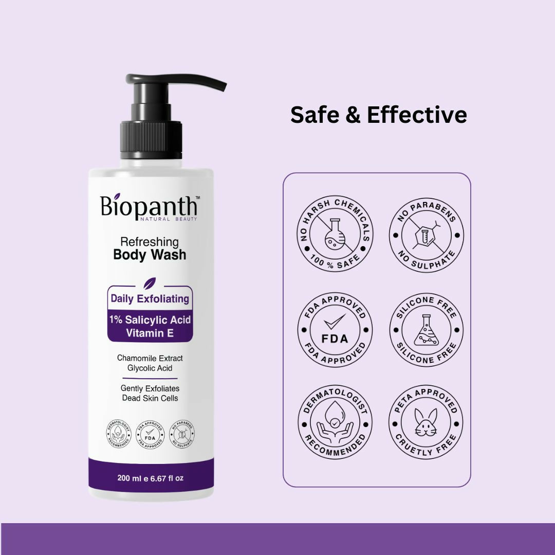 Refreshing Body Wash Daily Exfoliating with Salicylic Acid & Vitamin E (200 ml)