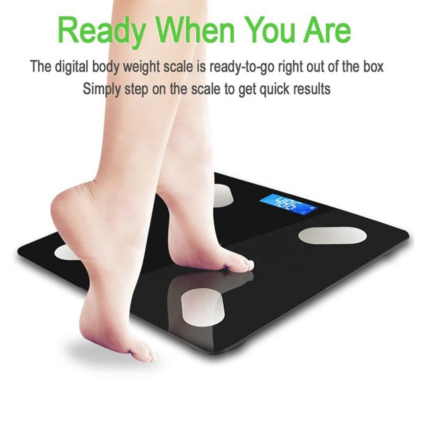 Body fat scale with smart features for health monitoring