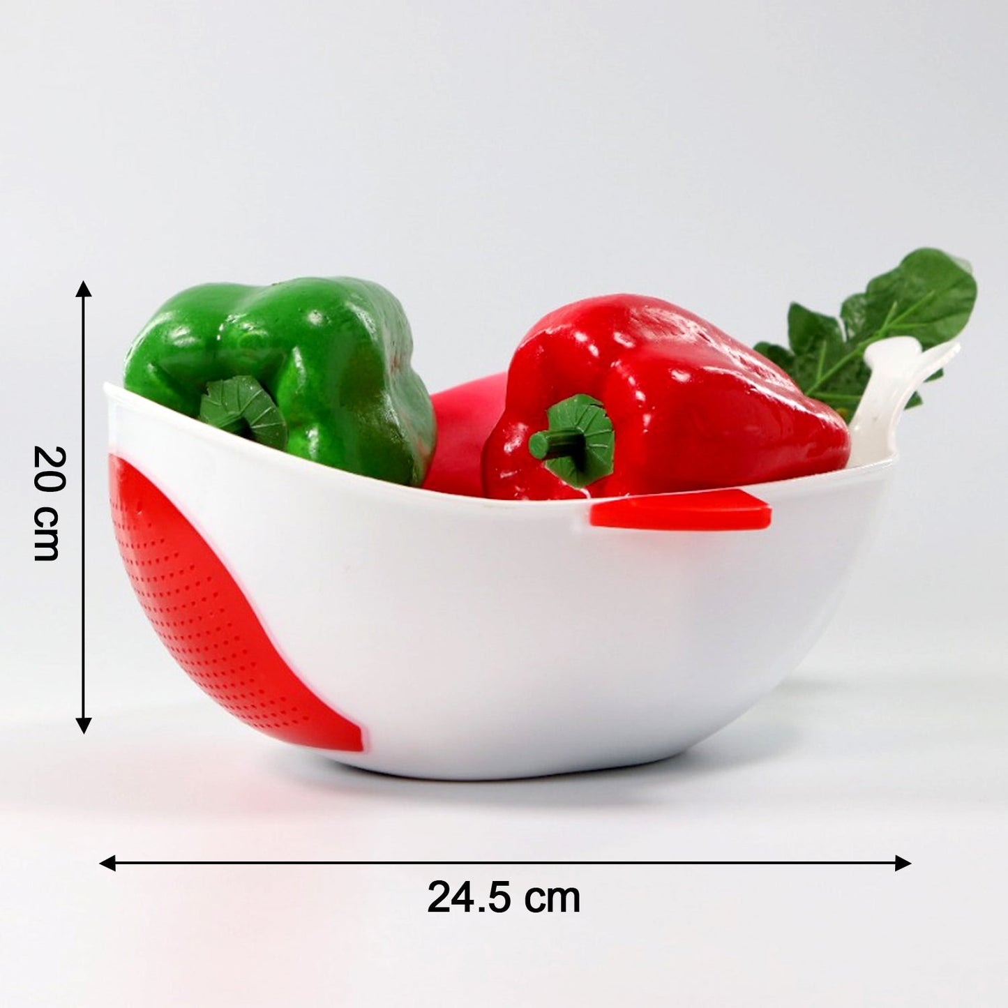 Plastic kitchen food washing basket