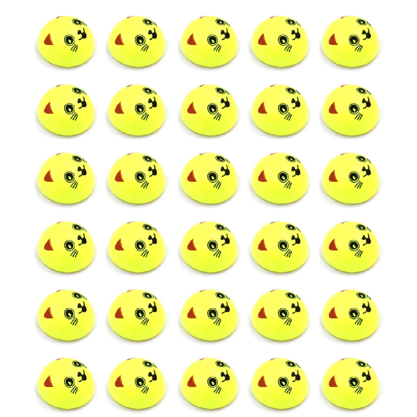 Fun pull-back smiley toys in different designs