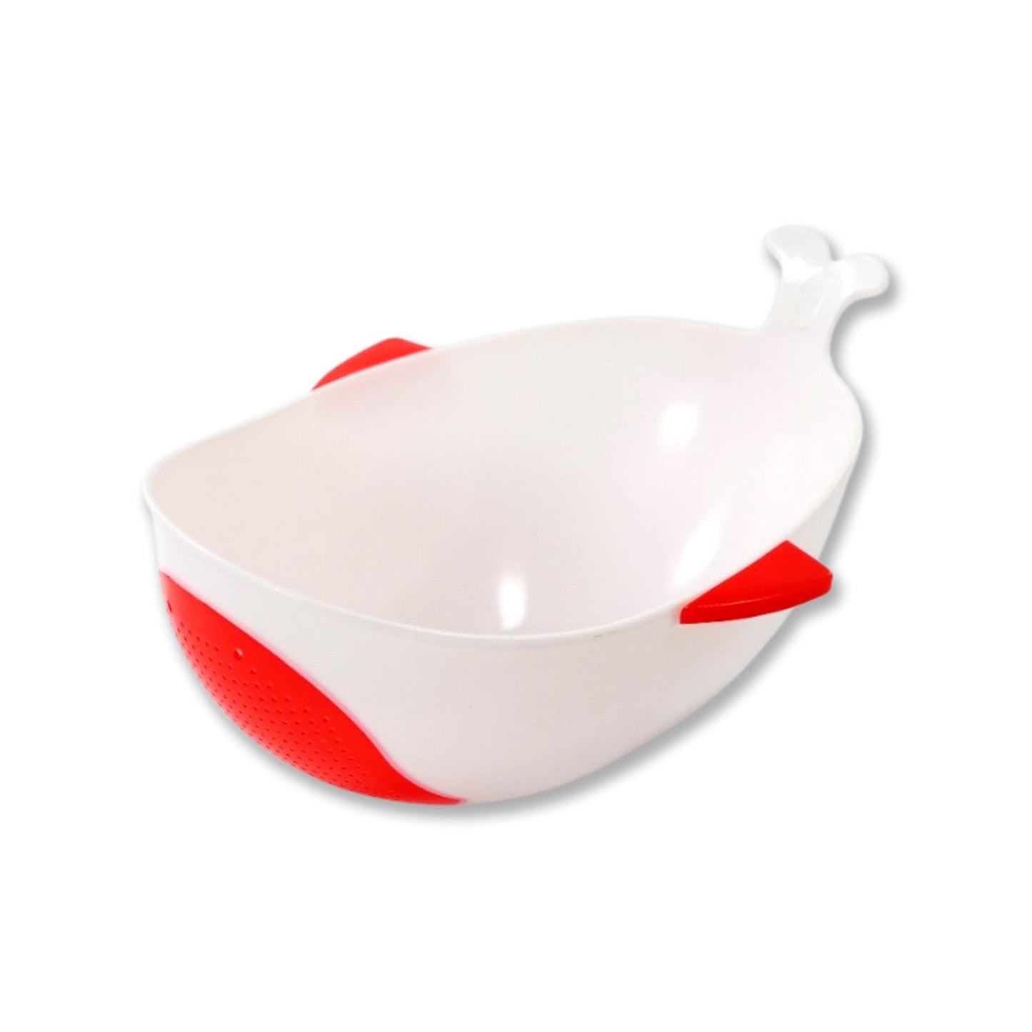 Fish-shaped rice drainer bowl for washing vegetables