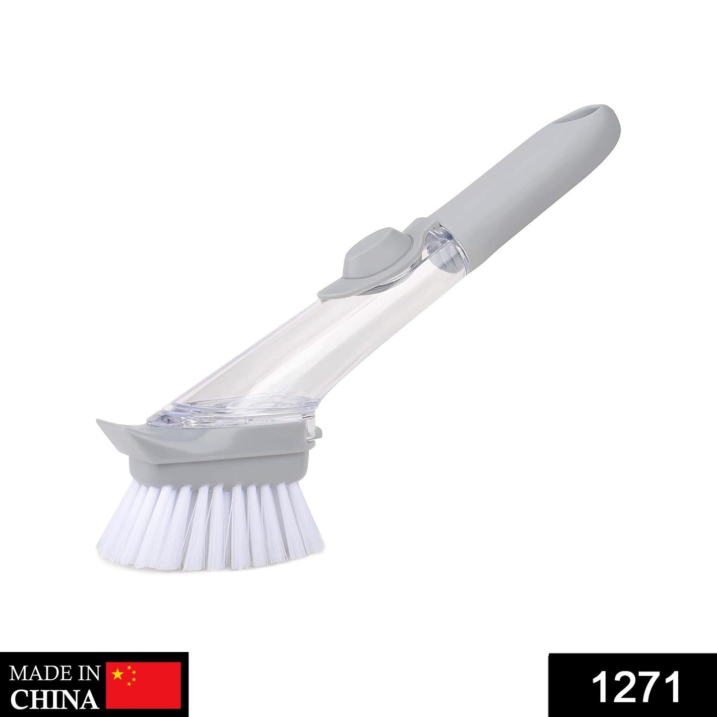 Dish scrubber with liquid dispenser