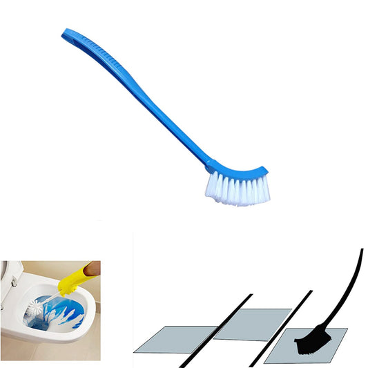 Toilet cleaning brush with flexible bristles