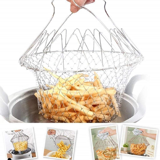 Chef basket used for draining food