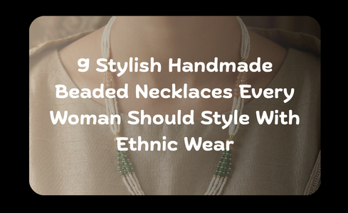 Stylish handmade jewelry necklaces and white moti necklace designs for women’s ethnic fashion