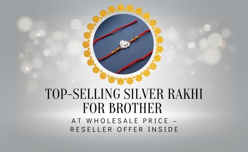 silver rakhi for brother