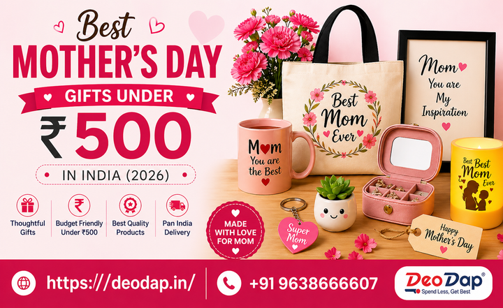 Best Mother's Day Gifts Under Rs. 500 in India 2026 - Ideas She Will Love