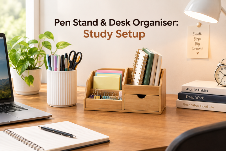 Pen Stand & Desk Organiser: Study Setup