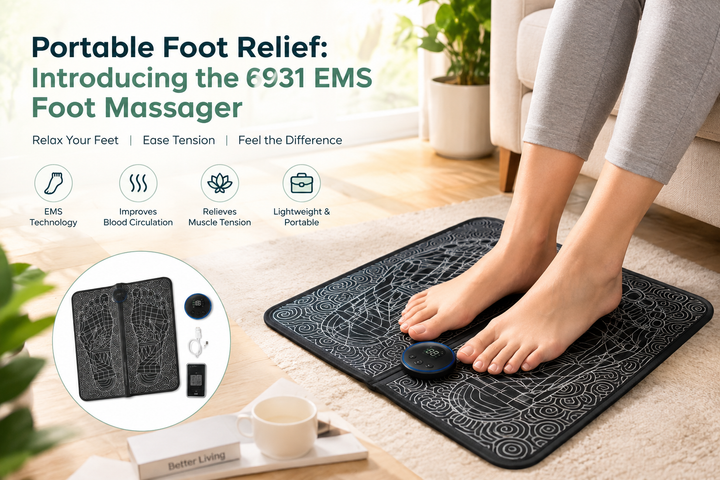 Portable Foot Relief: Introducing the 6931 EMS Foot Massager