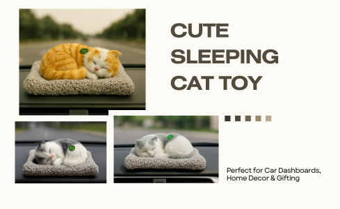 Sleeping cat toy