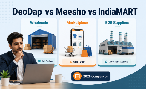 DeoDap vs Meesho vs IndiaMART wholesale platform comparison