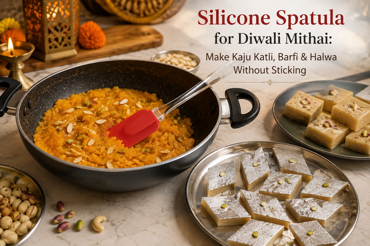 Silicone Spatula for Diwali Mithai: Make Kaju Katli, Barfi & Halwa Without Sticking