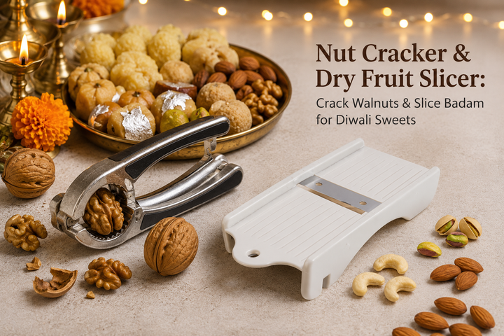 Nut Cracker & Dry Fruit Slicer: Crack Walnuts & Slice Badam for Diwali Sweets