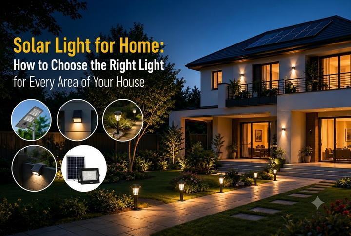 Solar Light for Home: How to Choose the Right Light for Every Area of Your House