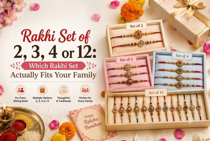 Rakhi Set of 2, 3, 4 or 12: Which Rakhi Set Actually Fits Your Family