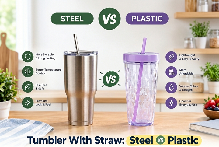 Tumbler With Straw: Steel vs Plastic Compared