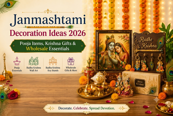 Janmashtami Decoration Ideas 2026: Pooja Items, Krishna Jhula & Gifts at Wholesale