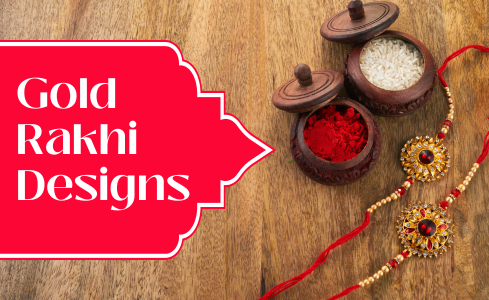Gold Rakhi Designs Raksha Bandhan