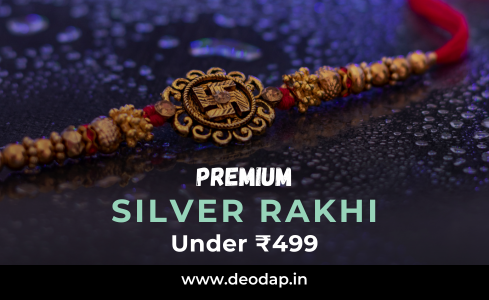 Premium Silver Rakhi Under 499 Rs.