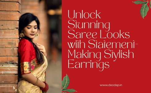 Stylish earrings for saree look and fancy ethnic styling