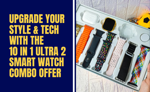 Upgrade your style with 10 in 1 ultra 2 smart watch combo offer