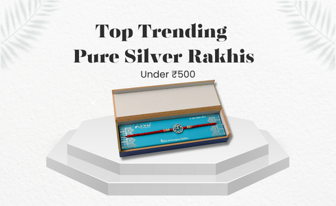 pure silver rakhi