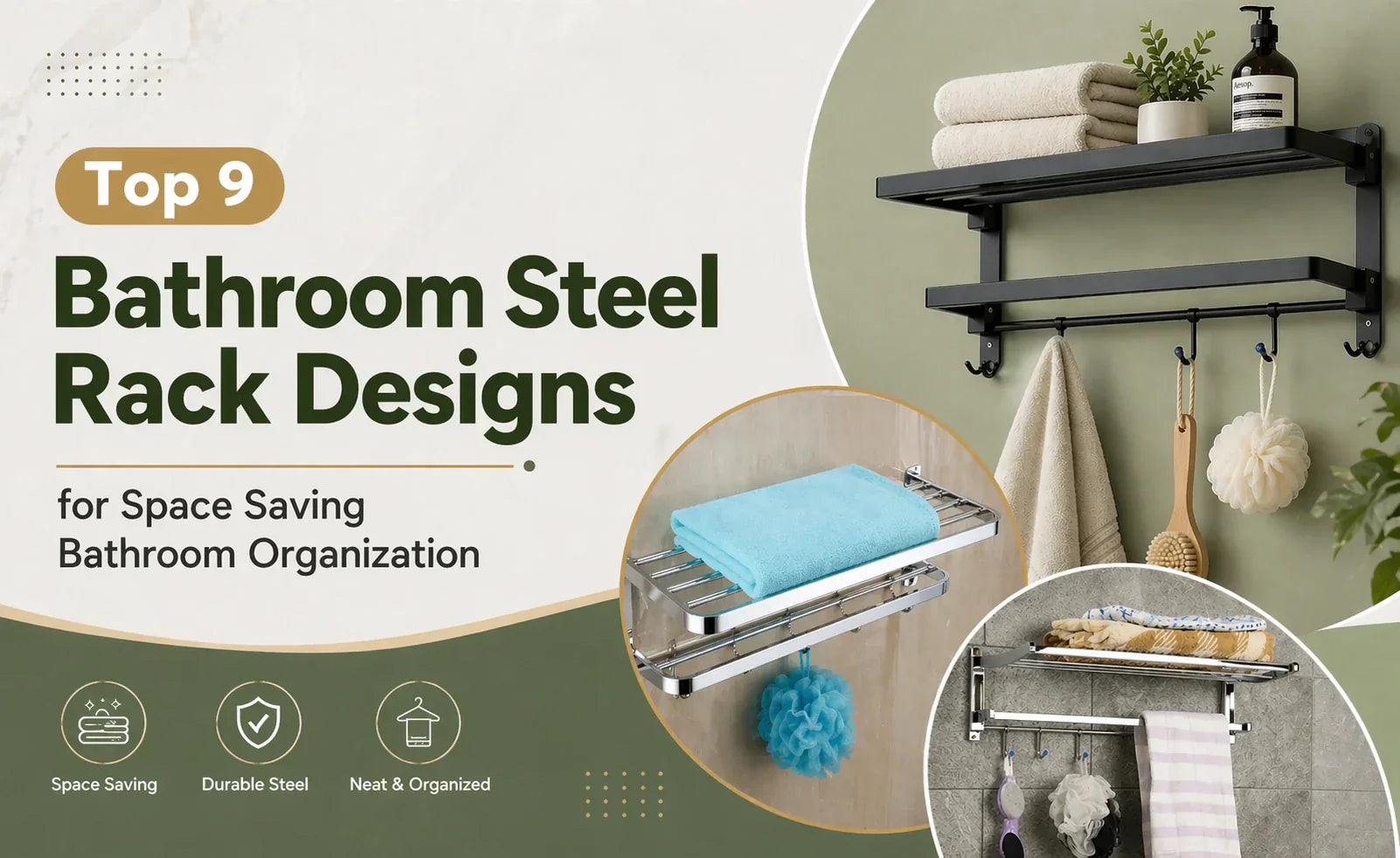 Top 9 Bathroom Steel Rack Designs for Space Saving Storage – DeoDap