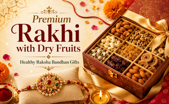 rakhi with dry fruit gifts in india 