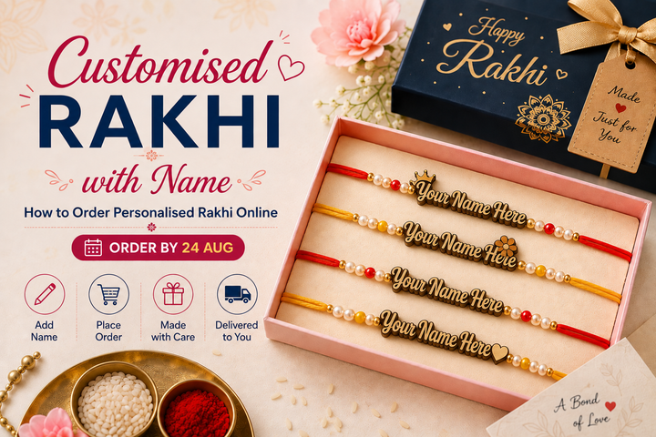 Customised Rakhi with Name: How to Order Personalised Rakhi Online (Order by 24 Aug)