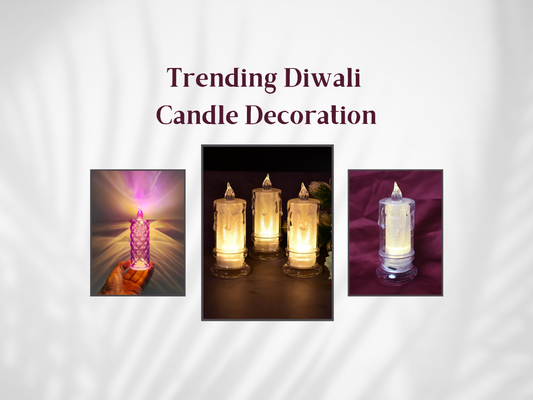 trending diwali candle decoration