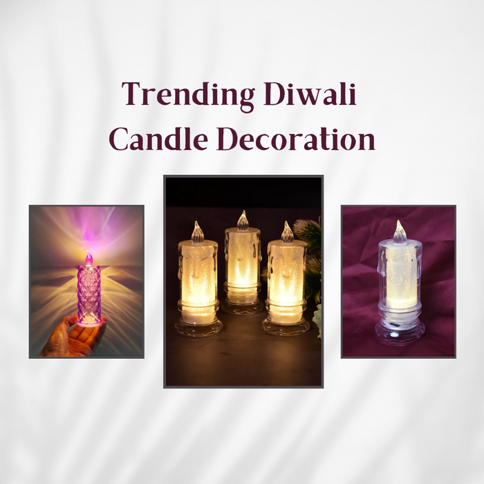 trending diwali candle decoration