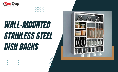 wall mounted ss dish racks