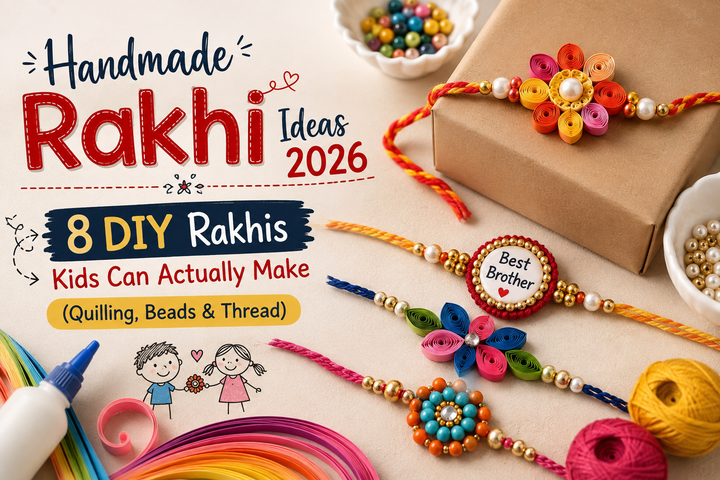 Handmade Rakhi Ideas 2026: 8 DIY Rakhis Kids Can Actually Make (Quilling, Beads & Thread)