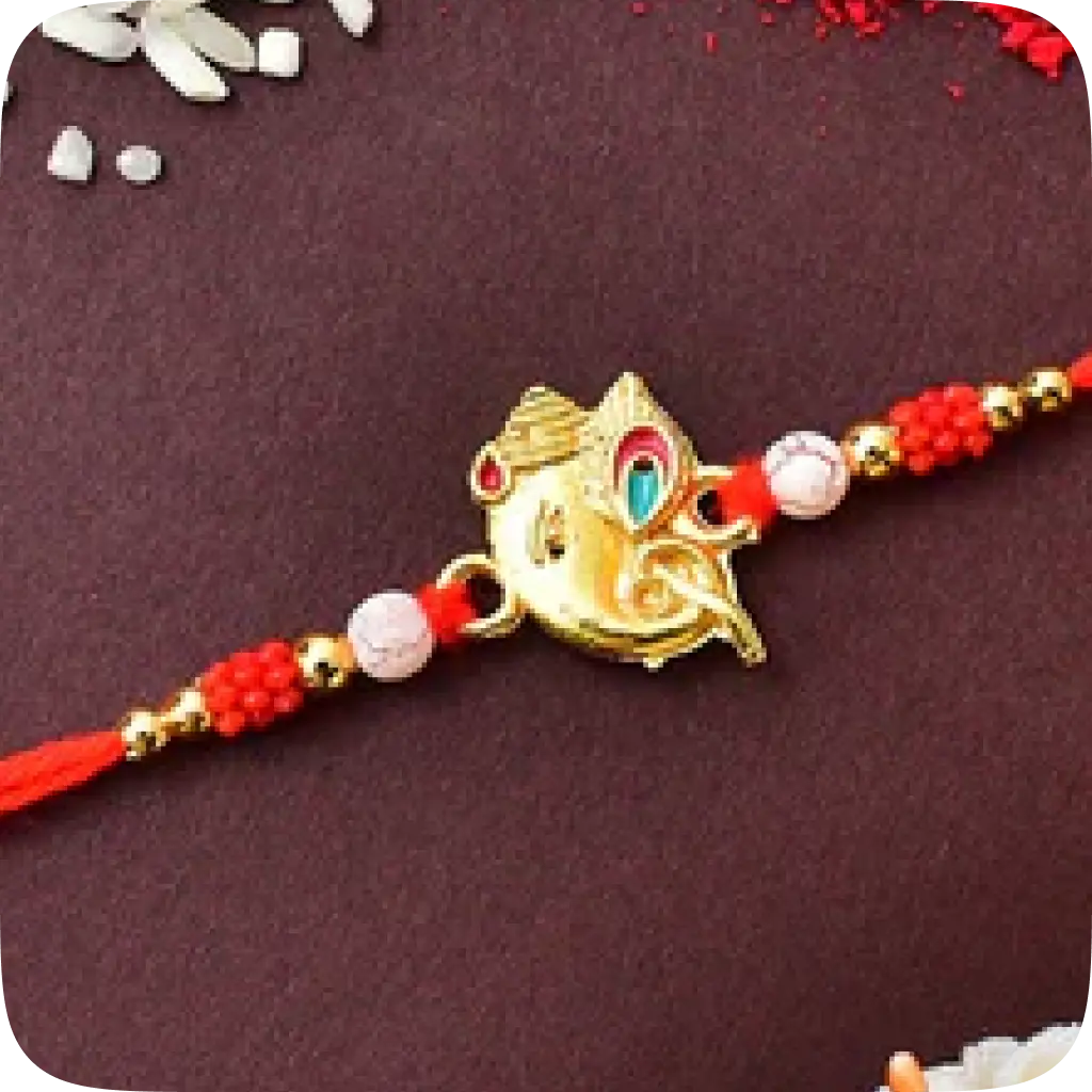 Golden Rakhi