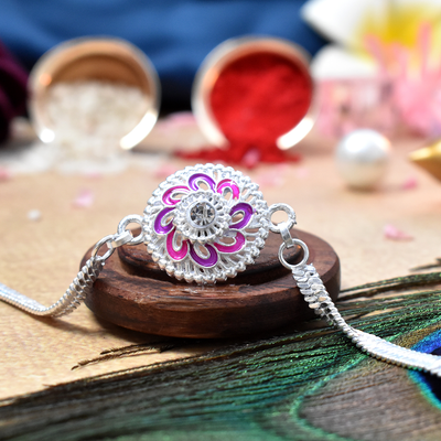 Silver Plated Rakhi