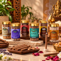 Assorted Fragrance Dhoop Sticks Jar Combo for Daily Puja (6 In 1, 100 Gm Each)