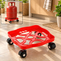 Gas Cylinder Trolley – Square Plastic with Wheels | DeoDap