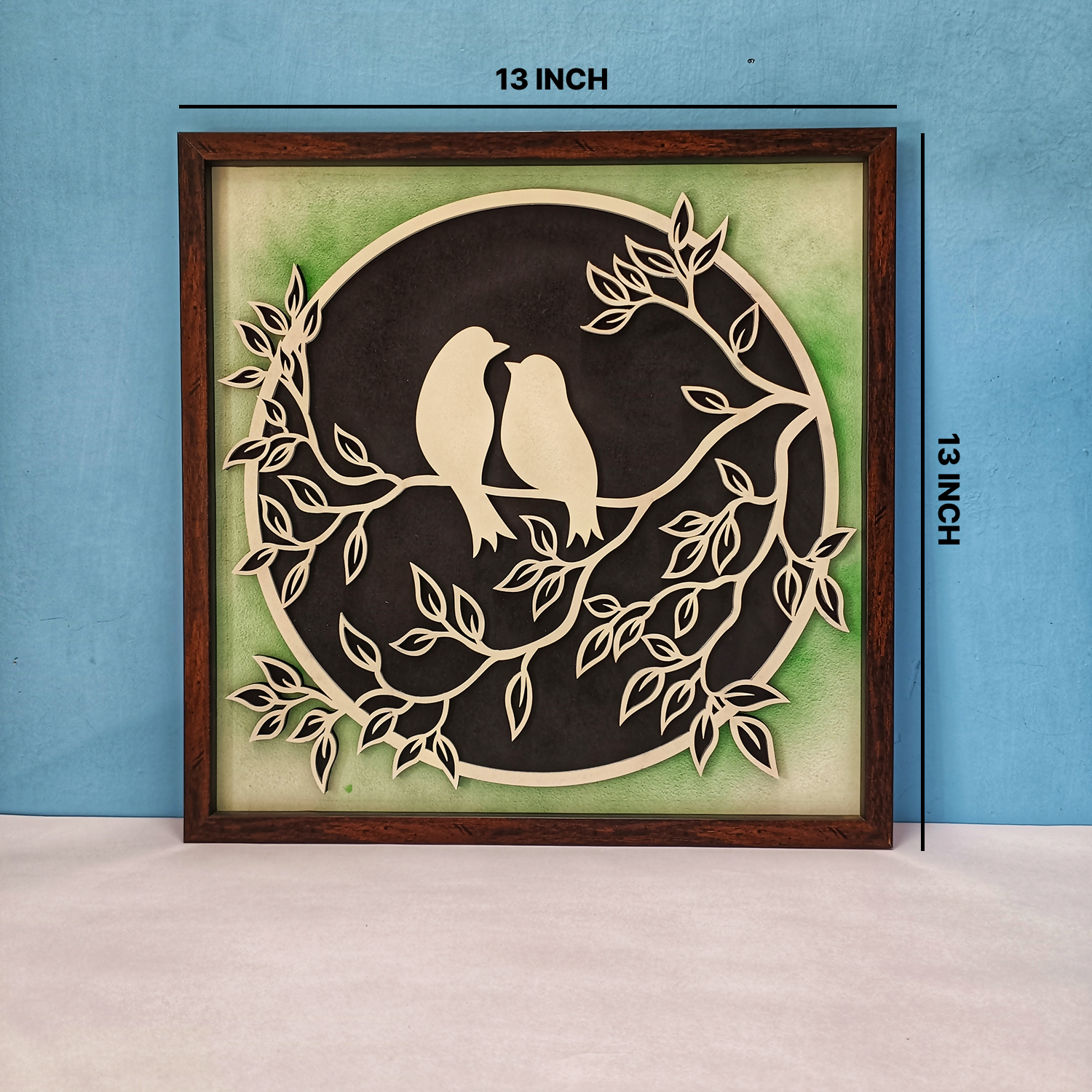 Handcrafted Wooden Bird ( Sparrow ) Wall Art – Minimal Bird Design | Natural Wood Finish | Eco-Friendly Wall Decor for Living Room, Bedroom & Office | Handmade in India