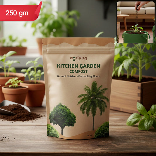 Kitchen Garden Compost For Home Gardening, Natural Nutrients For Healthy Plants (250 g)