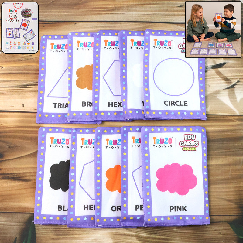 Truzo Toys Edu Cards – Colour Learning Flashcards for Kids (3+ Years)